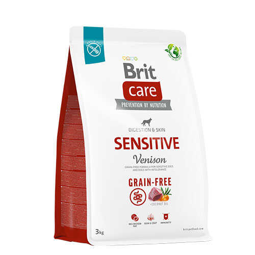 Brit Care Sensitive Tahılsız Geyik Etli Hipoalerjenik Köpek Maması