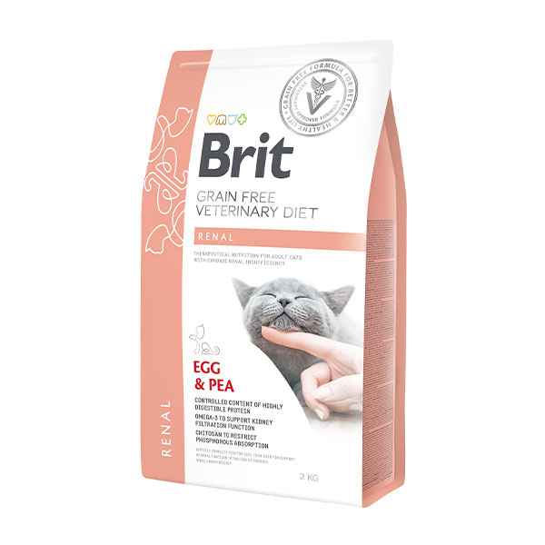 Brit Veterinary Diet Yumurtalı Tahılsız Renal Böbrek Hastası Kedi Maması