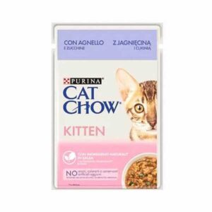 Cat Chow Kitten Pouch Kuzulu Yavru Kedi Konservesi 12 Adet 85 Gr