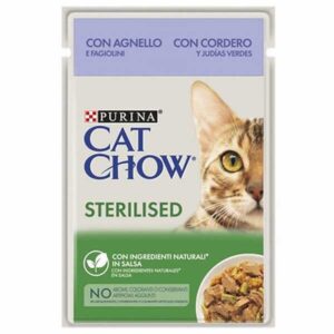Cat Chow Sterilised Pouch Kuzulu Kısırlaştırılmış Kedi Konservesi 6 Adet 85 Gr