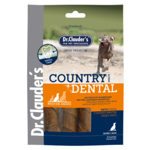 Dr.Clauders Country Dental Snack Domuz Derili ve Ördekli Orta Irk Köpek Ödül Maması 120gr