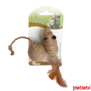 Eastland Keten İpli Fare ve Top Kedi Oyuncağı Seti