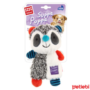 GiGwi Suppa Puppa Sesli Peluş Rakun Köpek Oyuncağı 17cm