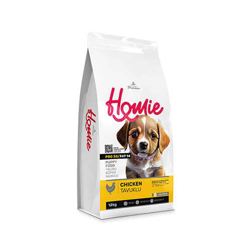 Homie Tavuklu Düşük Tahıllı Yavru Köpek Maması 12 Kg