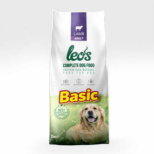 Leos Kuzu Etli Yetişkin Köpek Maması Basic 15 Kg