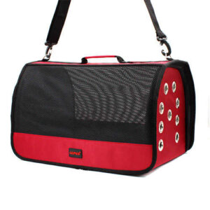 Lepus Kedi Köpek Çantası Mesh Bag Kırmızı 28x45x28 Cm