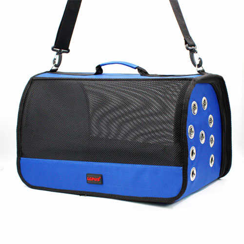Lepus Kedi Köpek Çantası Mesh Bag Mavi 28x45x28 Cm