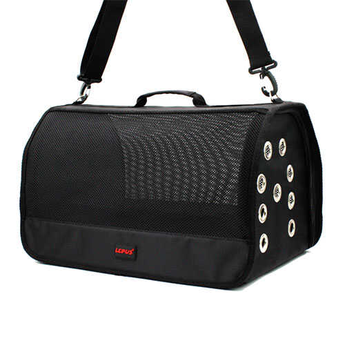 Lepus Kedi Köpek Çantası Mesh Bag Siyah 28x45x28 Cm