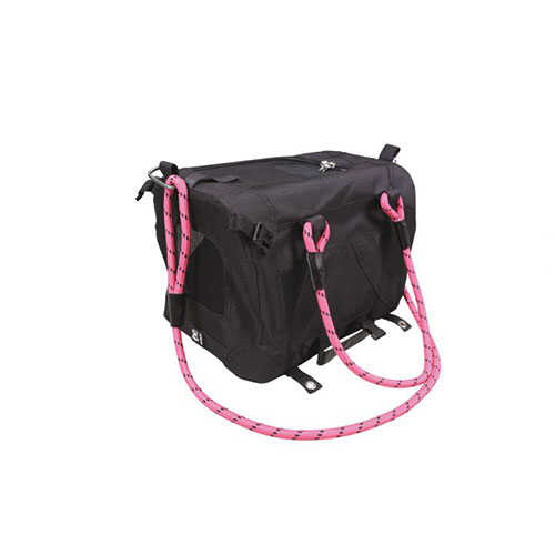 M-Pets 2in1 Remix Omuz Kemerli Kedi ve Küçük Irk Köpek Taşıma Çantası Pembe Siyah 41x28x28 Cm
