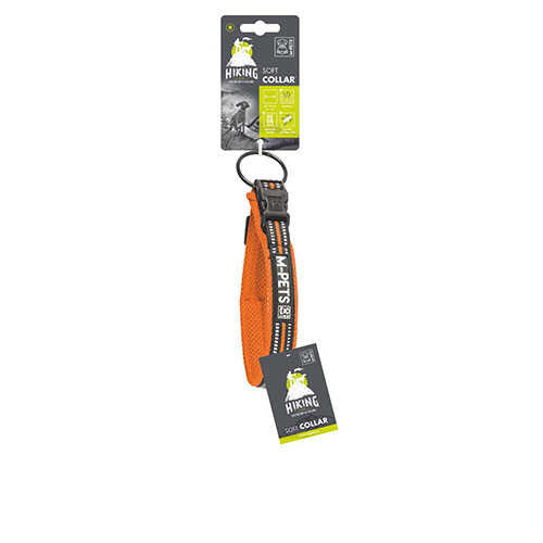 M-Pets Hiking Reflektörlü Köpek Boyun Tasması Turuncu Medium 40-50 Cm