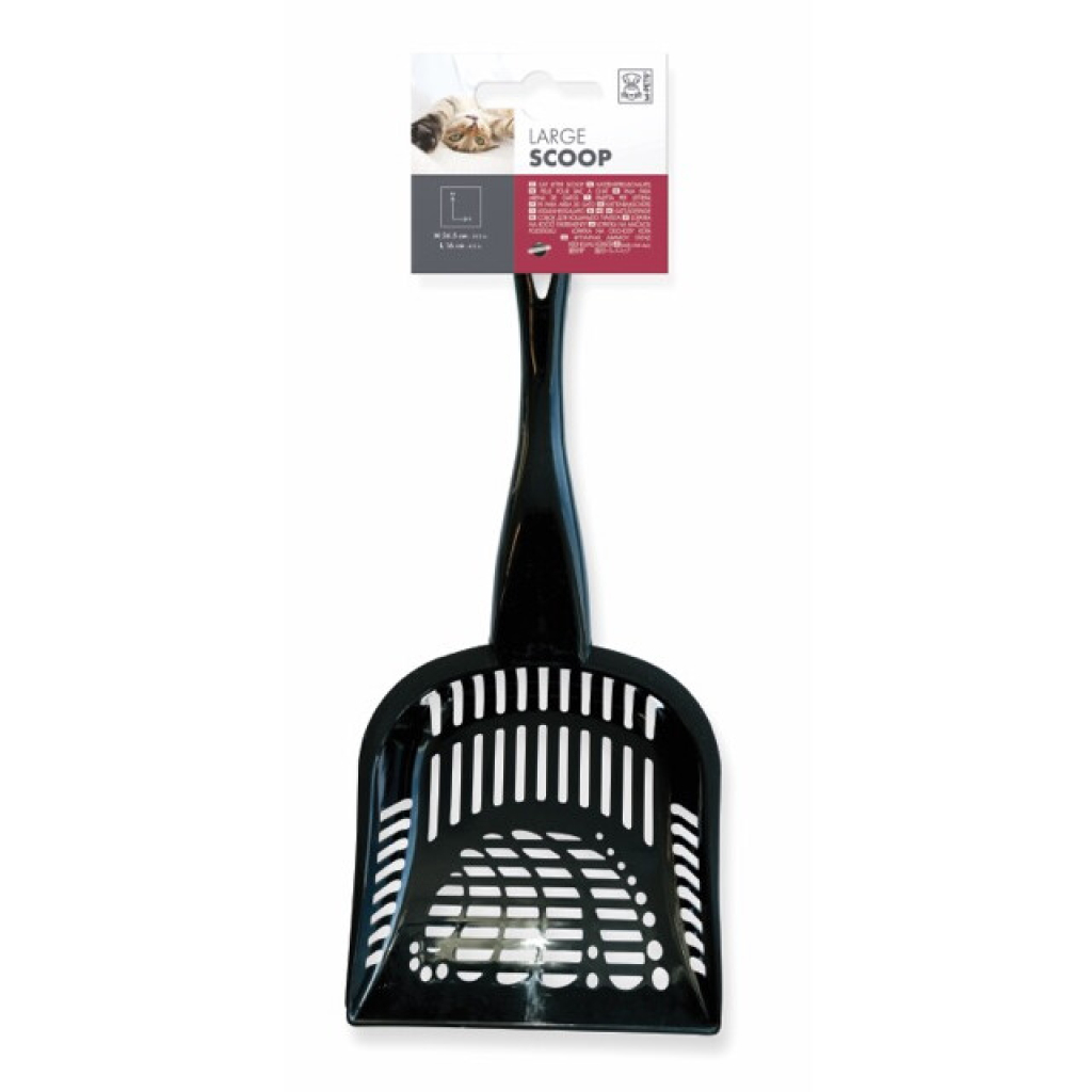 M-Pets Large Scoop Kedi Kumu Küreği 34,5x16x7,5cm (Siyah)