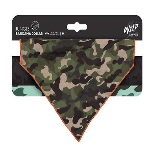 M-Pets Wild Jungle Bandana Kedi ve Köpek Boyun Tasması Medium 15x11,5 Cm