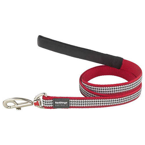 Reddingo Fang It Desenli Kırmızı Köpek Uzatma Tasması Small 15 Mm 1,2 Mt