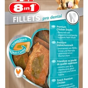 8 In 1 Fillets Pro Breath Fileto Tavuklu Köpek Ödül Maması 80 Gr