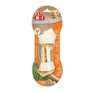 8in1 Delights Bones Düğümlü Tavuklu Ağız Bakım Kemik Köpek Ödülü Small 35 Gr