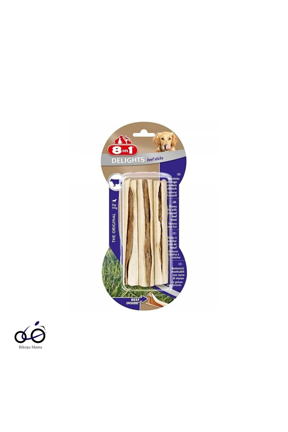 8in1 Delights Sticks Biftekli Köpek Kemik Ödülü