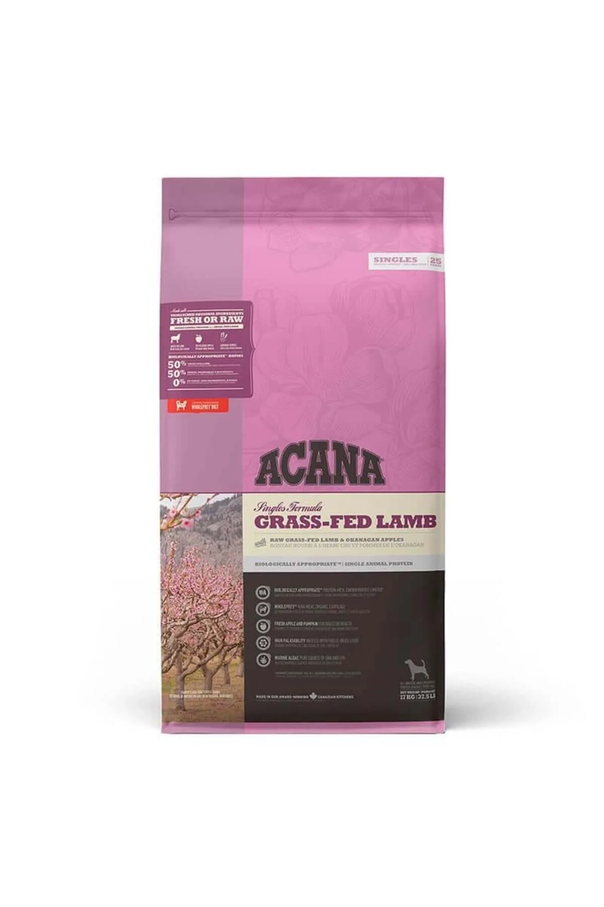 Acana Grass-Fed Lamb Kuzulu Tahılsız Köpek Maması 17kg