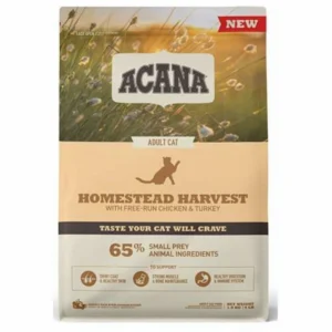 Acana Homestead Harvest Yüksek Proteinli Tavuklu ve Hindili Yetişkin Kedi Maması 4,5kg