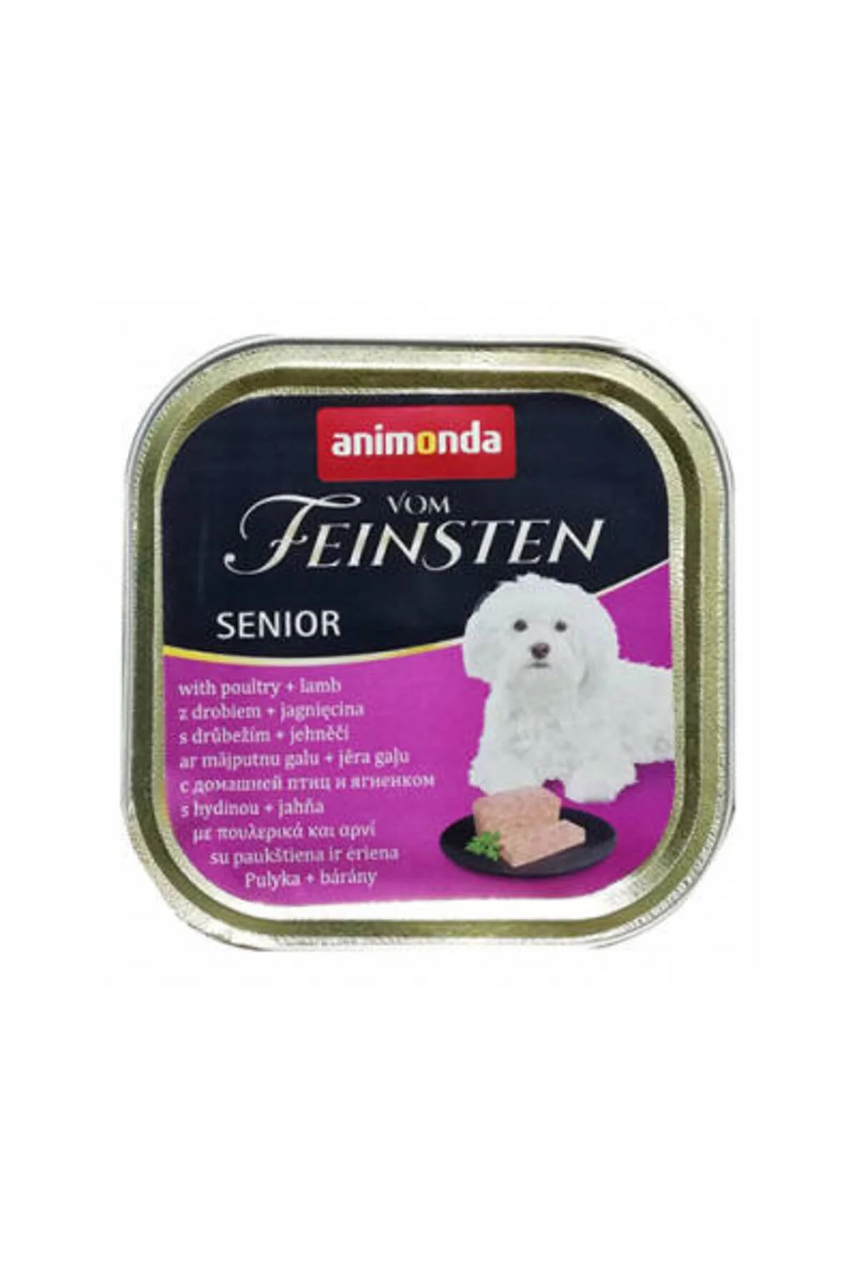 Animonda Vom Feinsten Kümes Hayvanlı ve Kuzu Etli Yaşlı Köpek Konservesi