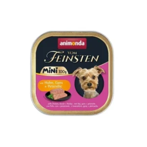 Animonda Vom Feinsten Kümes Hayvanlı ve Somonlu Mini Irk Yetişkin Köpek Konservesi