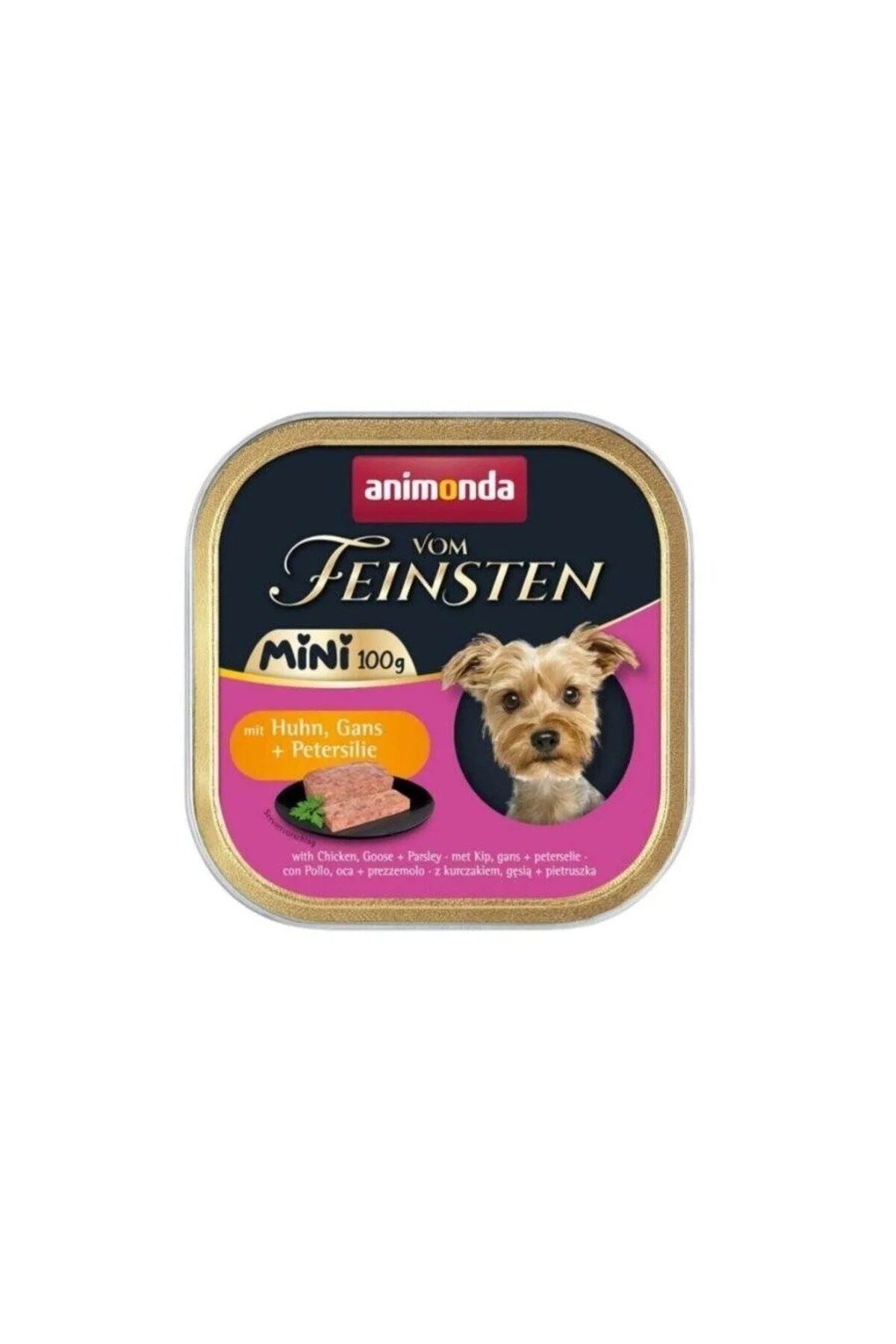 Animonda Vom Feinsten Kümes Hayvanlı ve Somonlu Mini Irk Yetişkin Köpek Konservesi