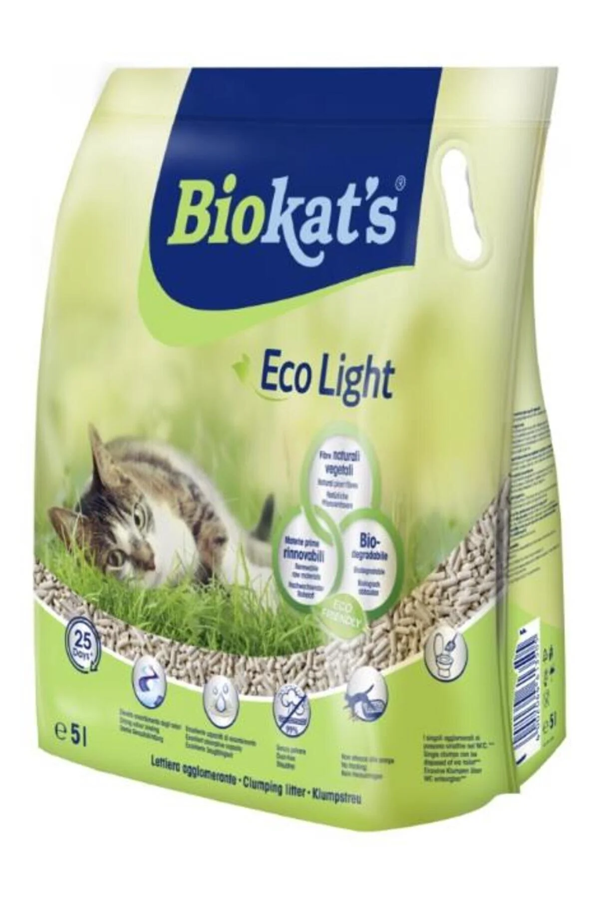 Biokats Eco Light Pelet Kedi Kumu 5 Lt