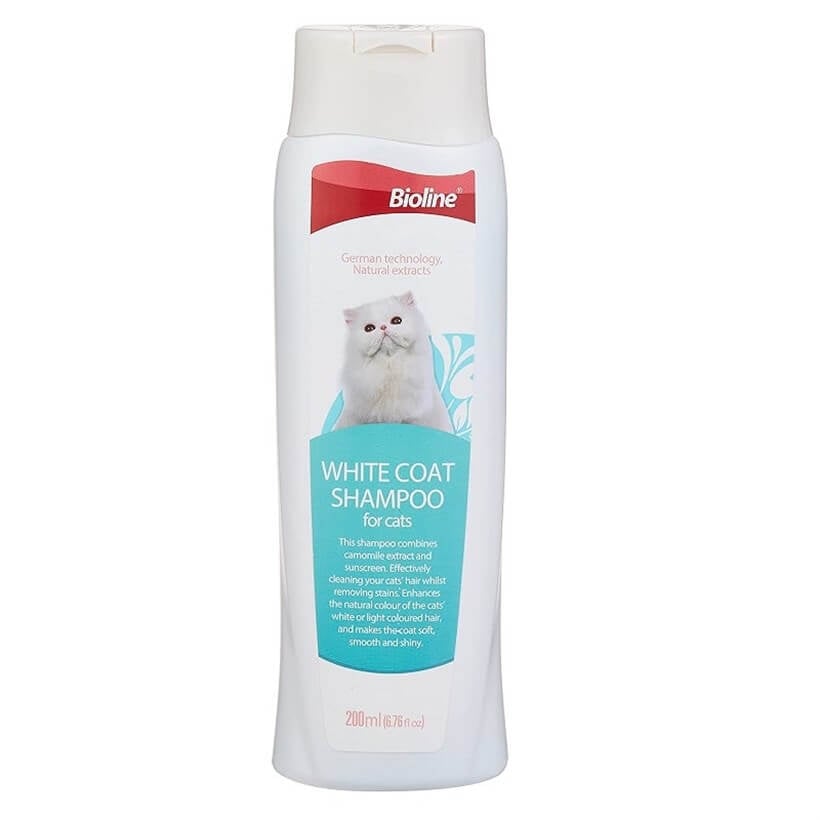 Bioline Beyaz Tüylü Kediler için Şampuan 200ml
