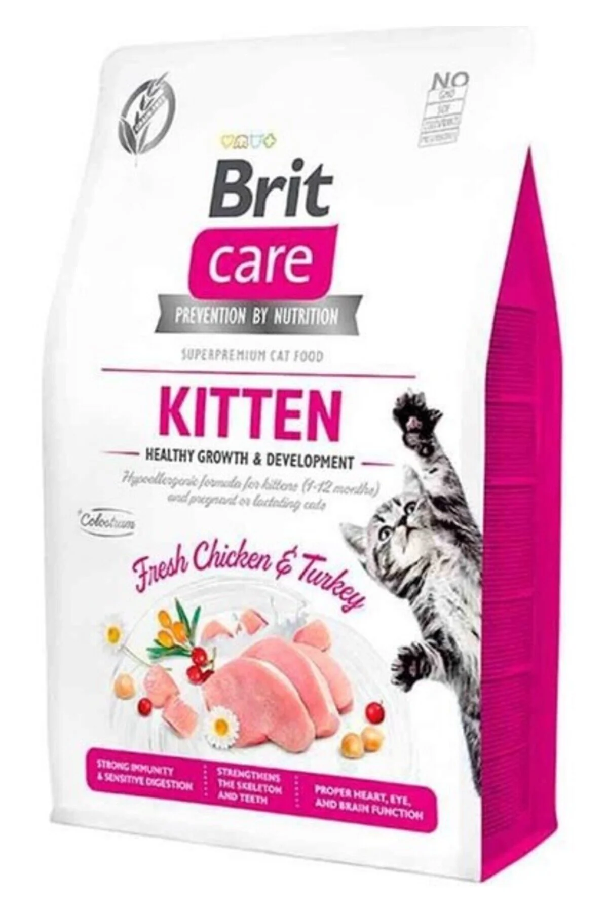 Brit Care Hipoalerjenik Sterilized Ördek ve Hindili Tahılsız Kısırlaştırılmış Kedi Maması