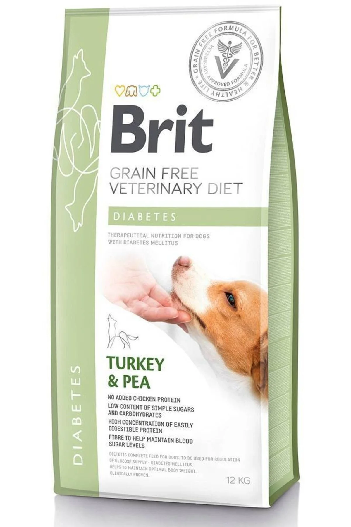 Brit Veterinary Diabetes Hindili ve Yumurtalı Yetişkin Köpek Maması