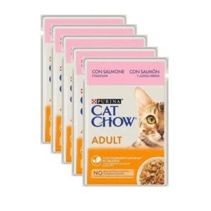 Cat Chow Pouch Somonlu Yetişkin Kedi Konservesi 85 Gr