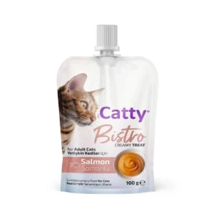 Catty Bistro Creamy Treat Somonlu Kedi Ödül Maması 100gr