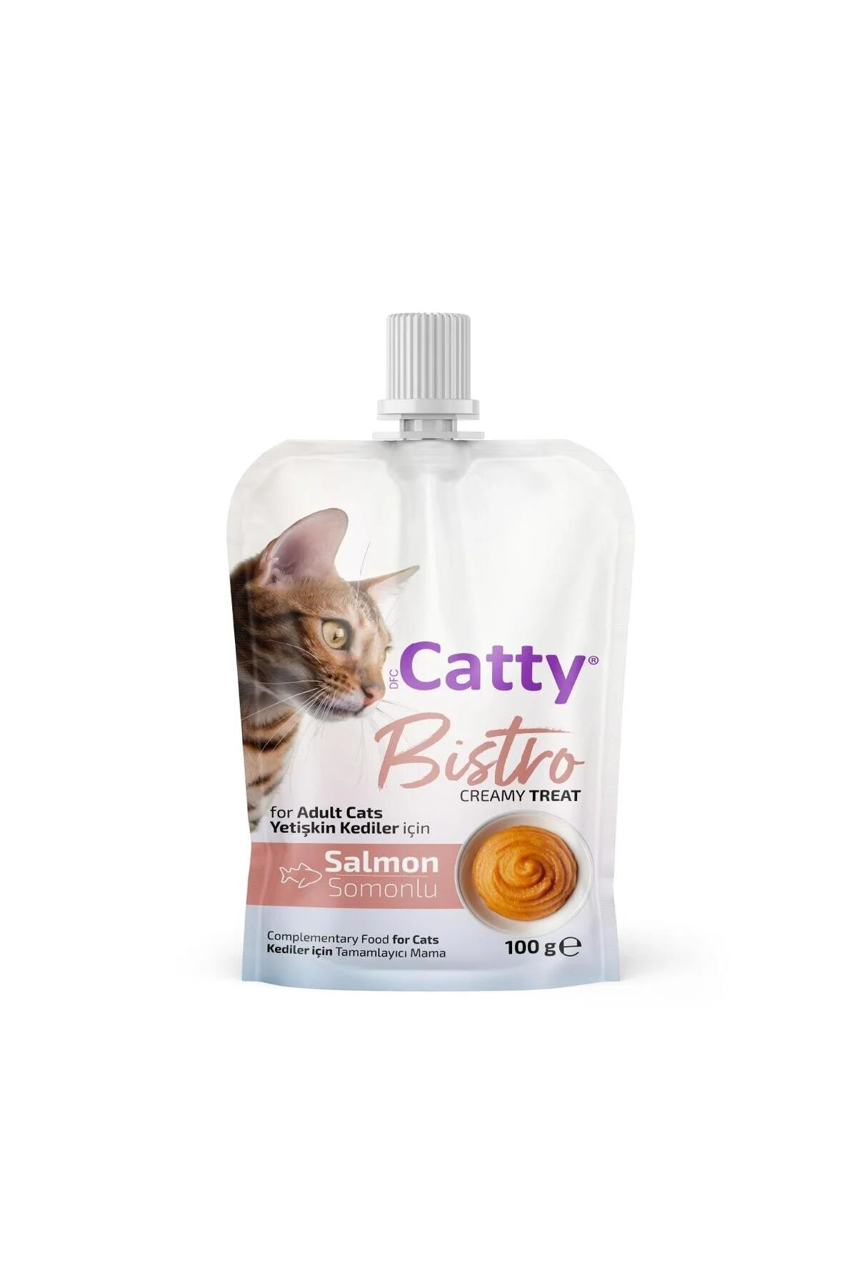 Catty Bistro Creamy Treat Somonlu Kedi Ödül Maması 100gr
