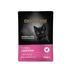 Challenge Pouch Jöle İçinde Parça Tavuklu Yavru Kedi Konservesi 85gr
