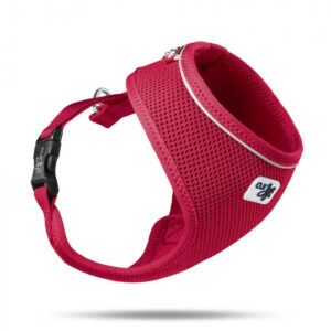 Curli Basic Harness Air-Mesh Köpek Göğüs Tasması (Kırmızı) [XL]