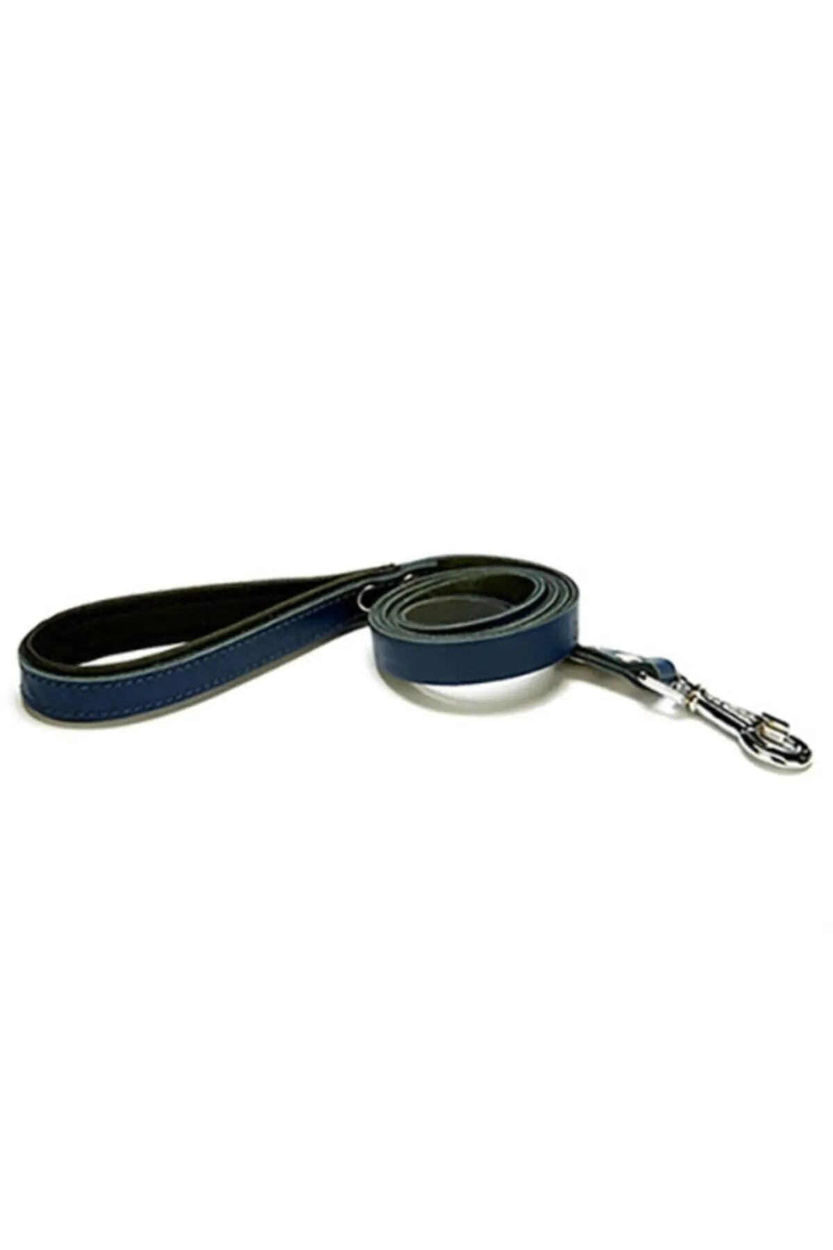 Doggie Konfor Klasik Deri Köpek Gezdirme Tasması Royalblue 2,5×120 Cm