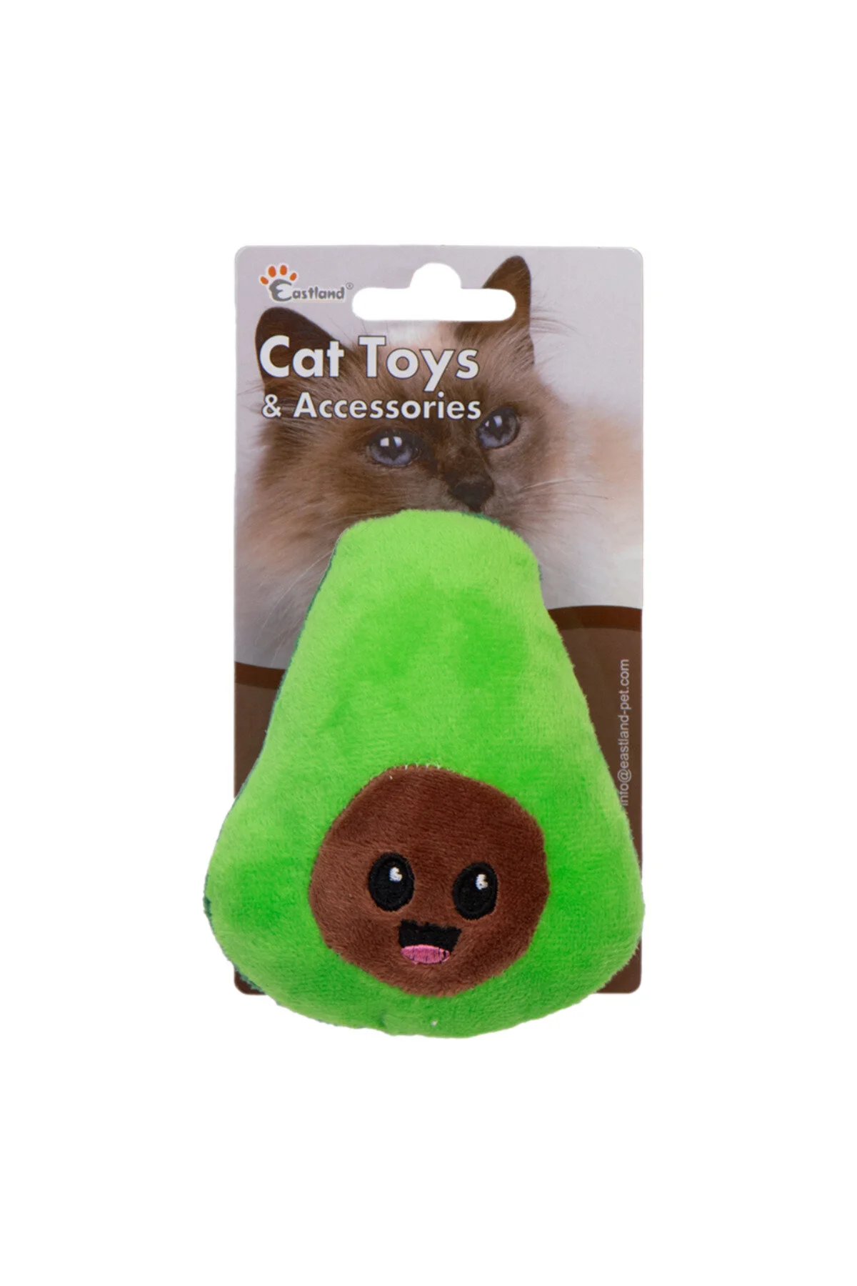Eastland Catnipli Hışırtılı Peluş Avokado Kedi Oyuncağı 11,5cm
