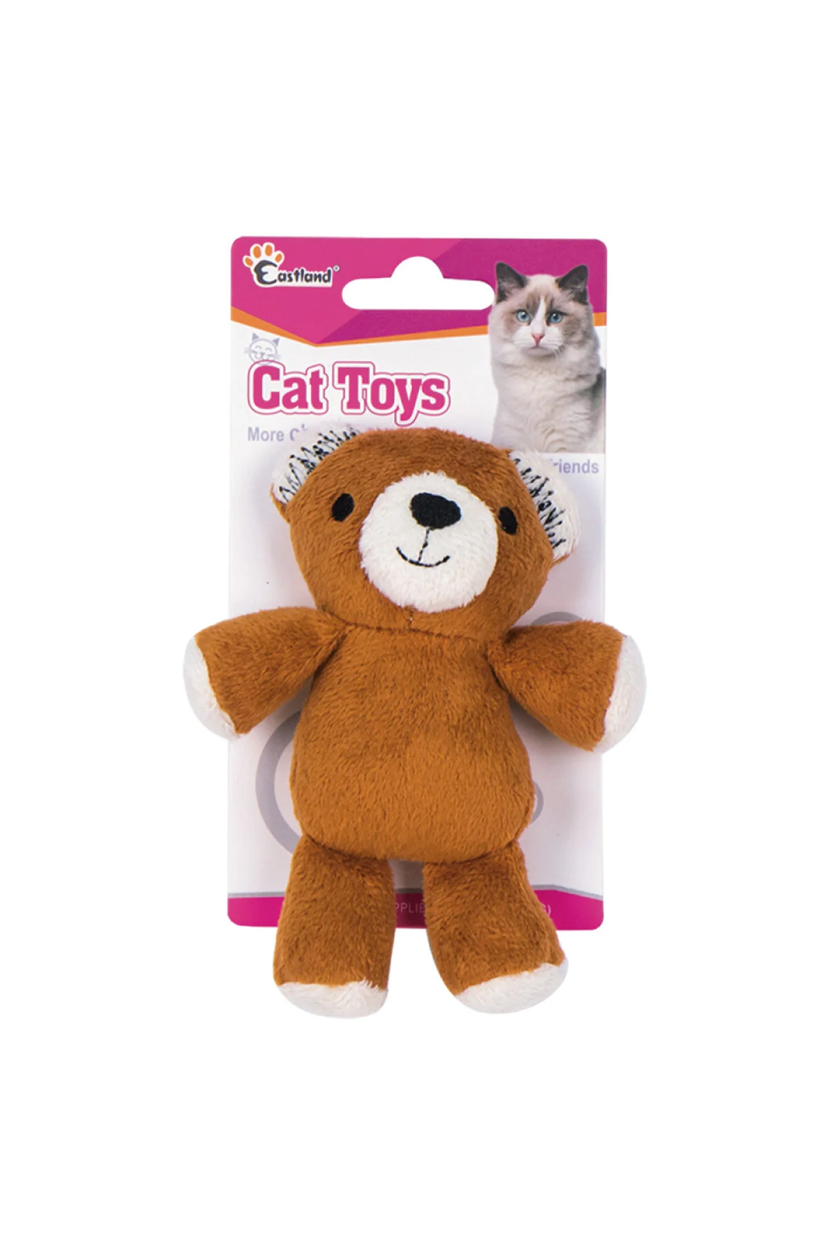 Eastland Kedi Otlu Peluş Ayı Kedi Oyuncağı 12cm