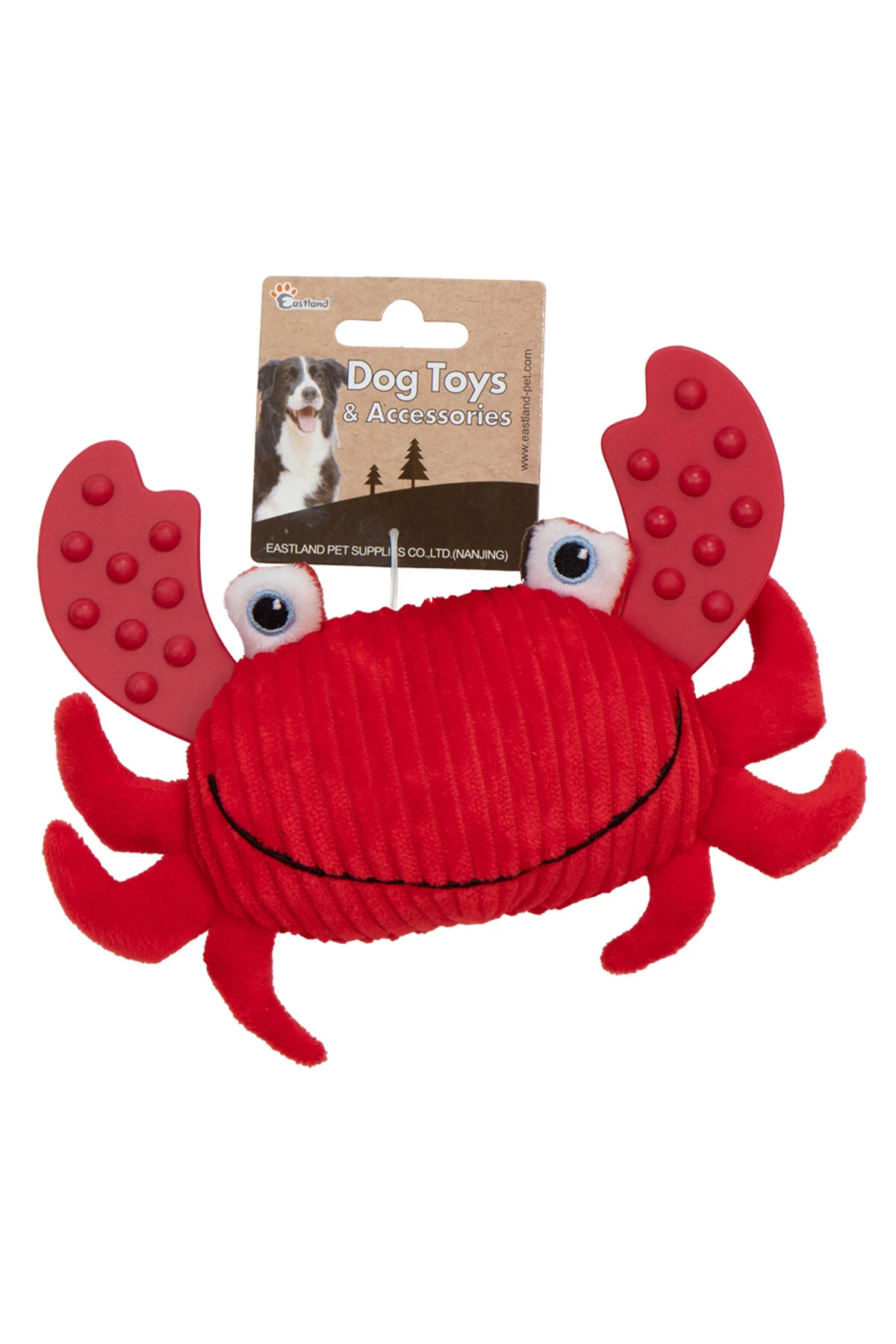 Eastland Sesli Peluş Yengeç Köpek Oyuncağı 11cm