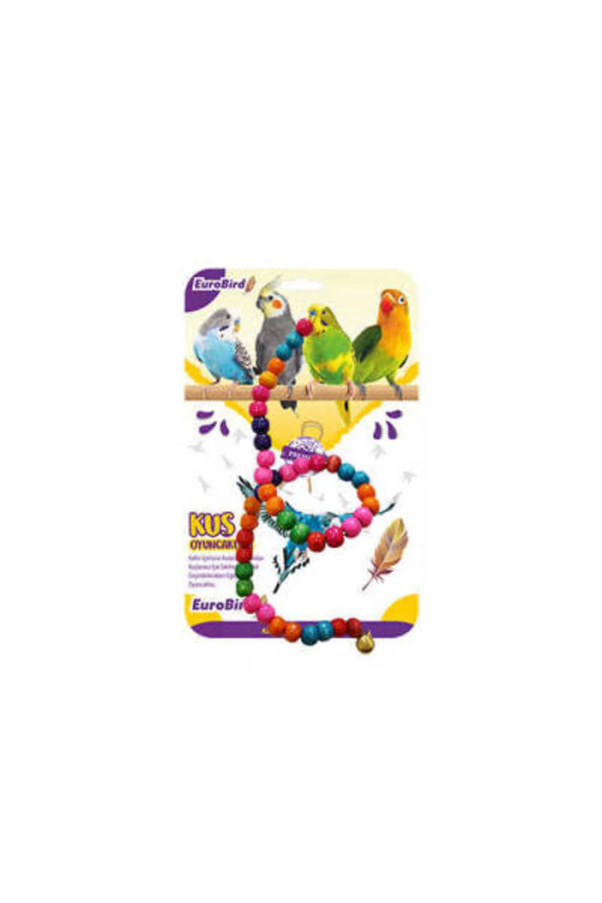 EuroBird Boncuklu İp Kuş Oyuncağı