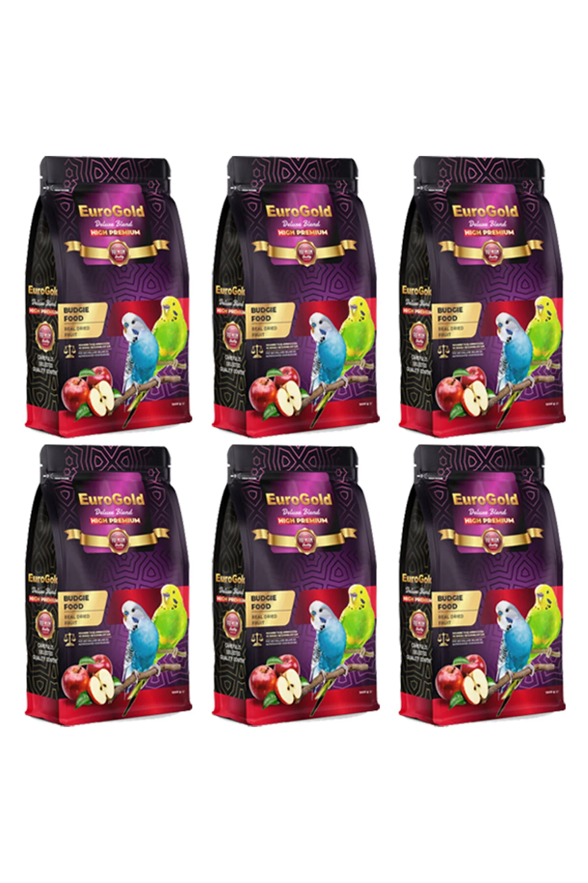 EuroGold Deluxe Blend Elmalı Muhabbet Kuşu Yemi 1000 Gr