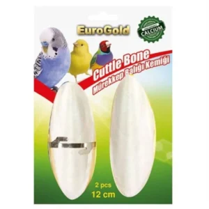 EuroGold Mürekkep Balığı Kemiği Kuş Gaga Taşı 2’li 12 Cm