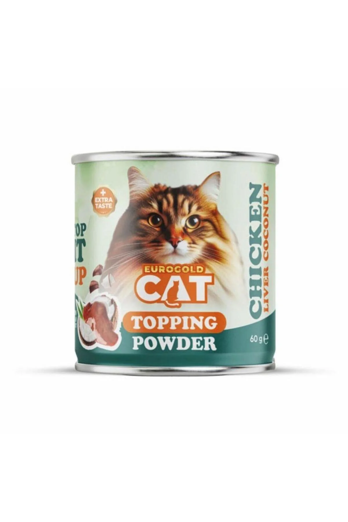 EuroGold Topping Tavuk Ciğerli ve Hindistan Cevizli Mama Tozu 60gr