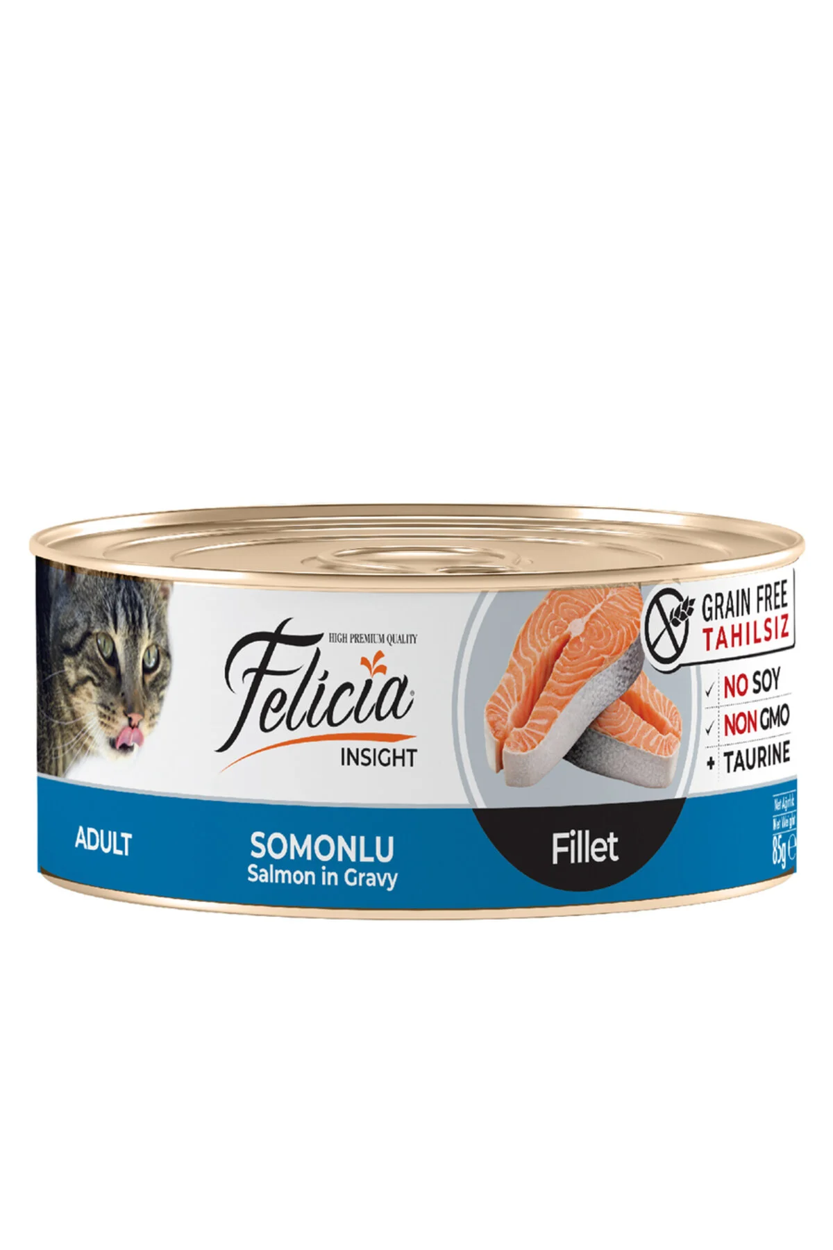 Felicia Fileto Somonlu Tahılsız Yetişkin Kedi Konservesi 85gr