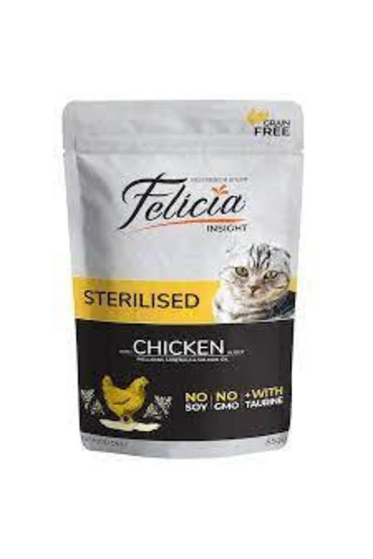 Felicia Tavuklu Pouch Kısırlaştırılmış Konserve Kedi Maması
