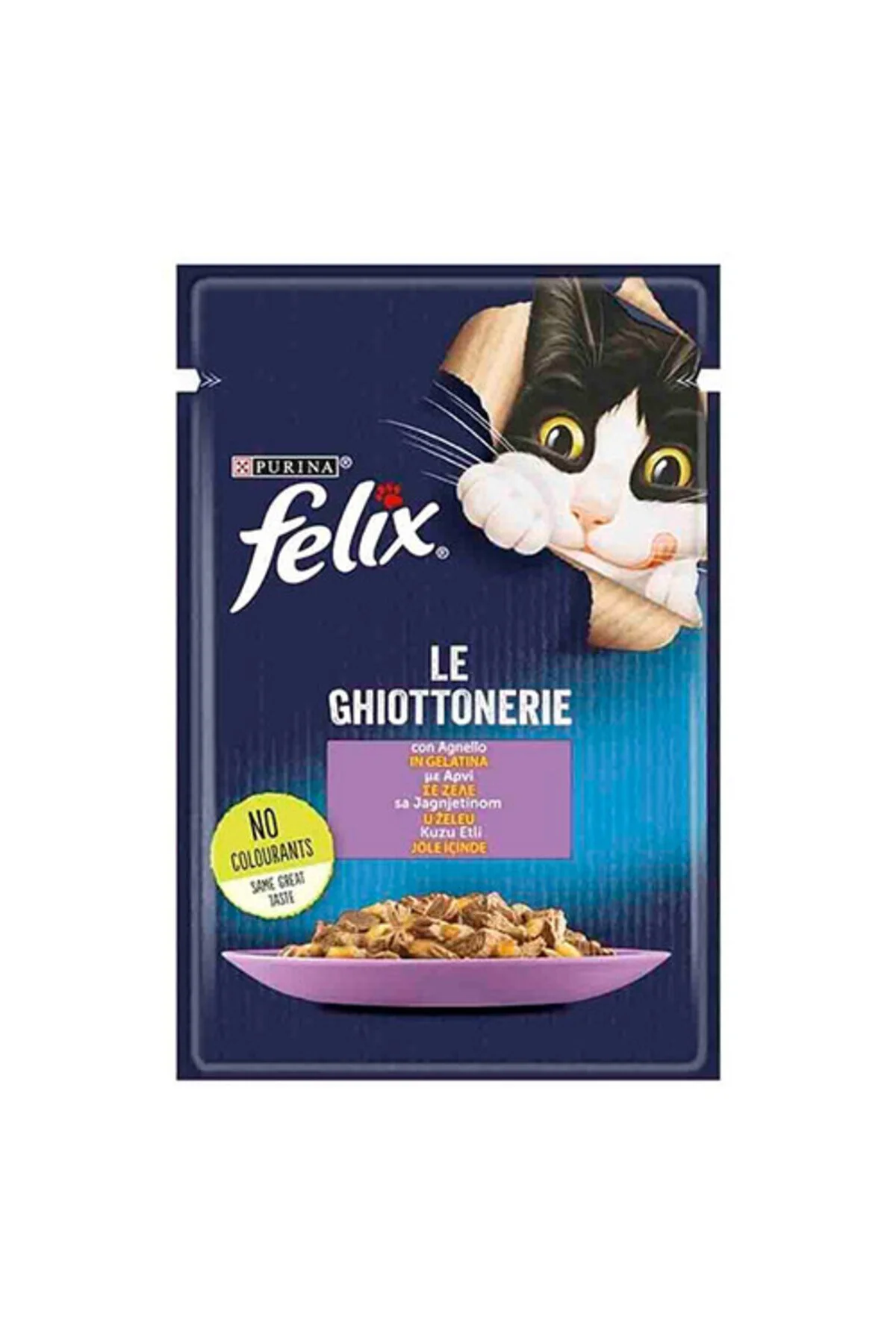 Felix Pouch Kuzu Etli Yetişkin Kedi Konservesi 85 Gr