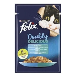 Felix Taze Somonlu Jöleli Pouch Yetişkin Yaş Kedi Maması