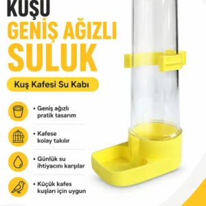 Fit Fly Akrilik Muhabbet Kuşu Suluğu 13x4cm