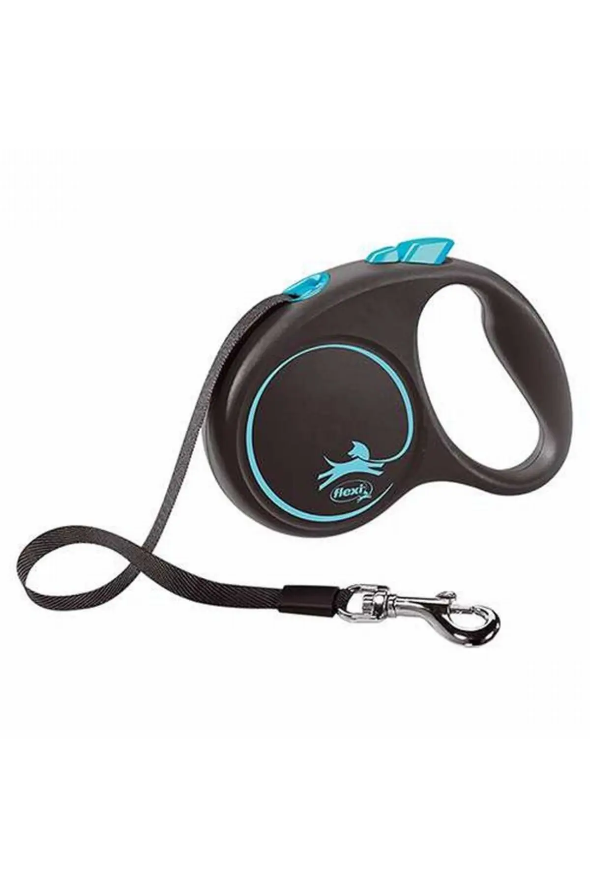 Flexi Black Design Otomatik Şerit Köpek Gezdirme Tasması Large 5 Mt Mavi
