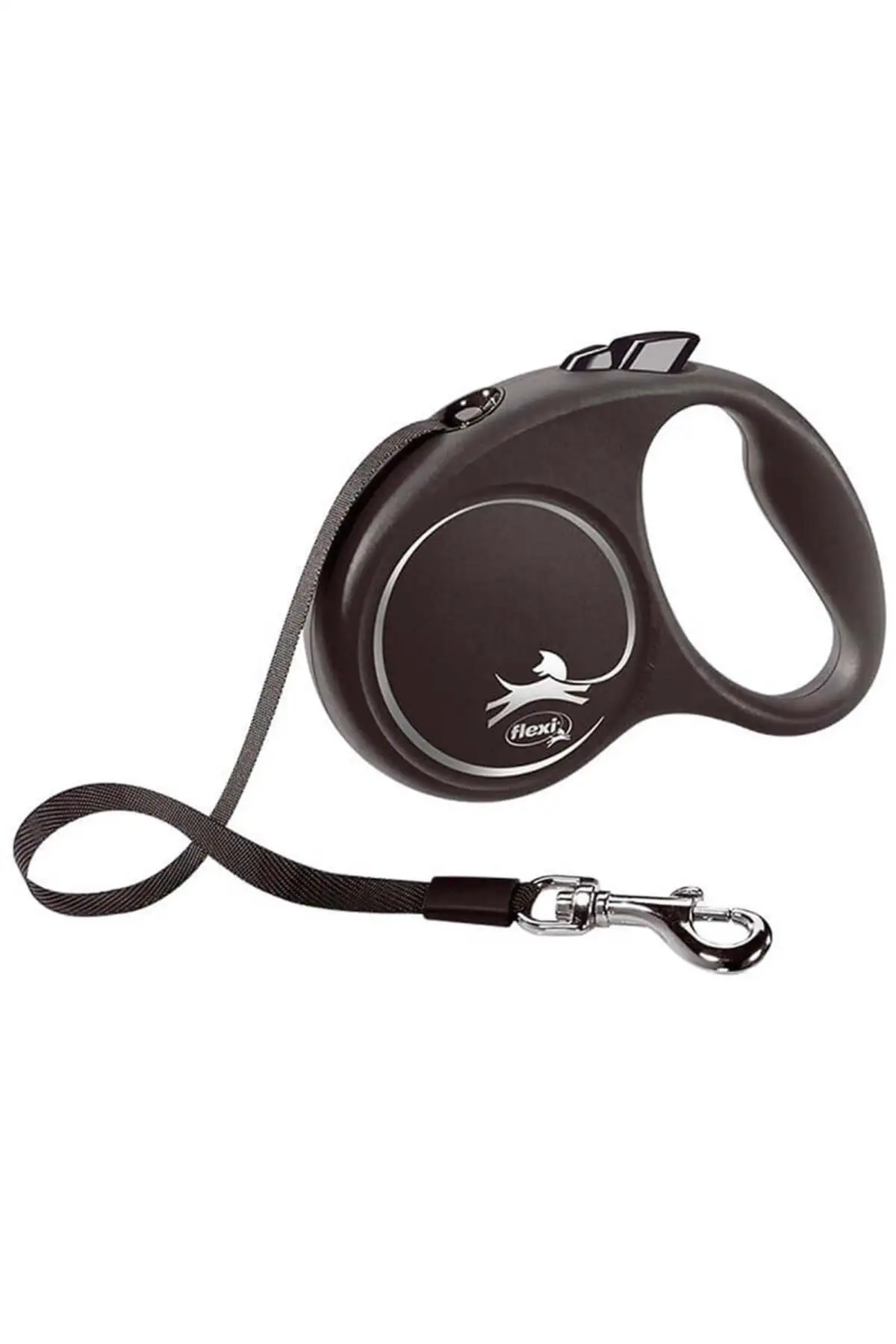 Flexi Black Design Otomatik Şerit Köpek Gezdirme Tasması Small 5 Mt Siyah