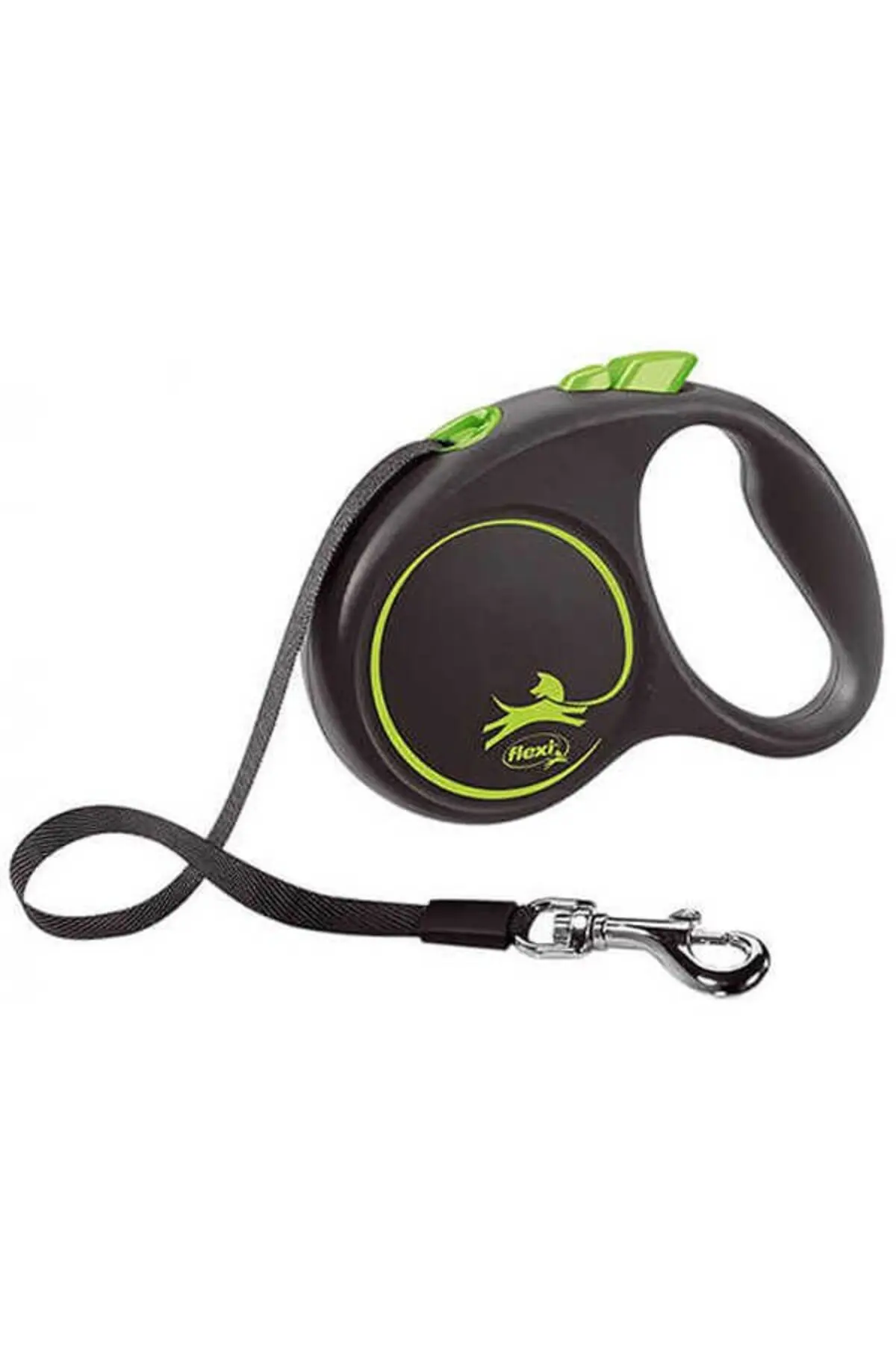 Flexi Black Design Şerit Otomatik Köpek Gezdirme Tasması